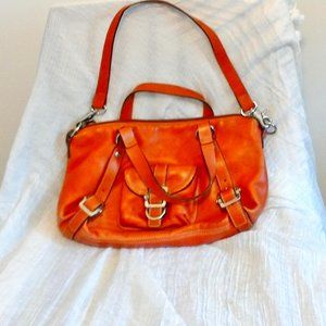 NWOT Franco Sarto all leather bag with tassels!